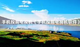 手机投屏电视机（手机投屏电视机软件）