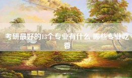 考研最好的13个专业有什么 哪些专业吃香
