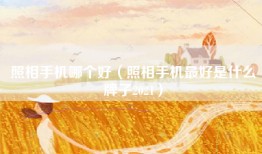 照相手机哪个好（照相手机最好是什么牌子2021）