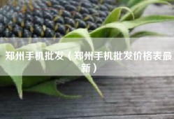 郑州手机批发（郑州手机批发价格表最新）