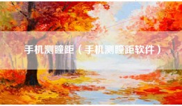 手机测瞳距（手机测瞳距软件）
