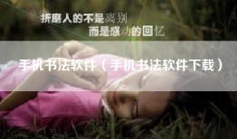 手机书法软件（手机书法软件下载）