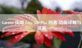 Garmin 佳明 Edge 520 Plus 码表 功能详解与评测