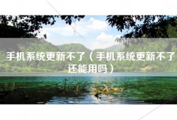 手机系统更新不了（手机系统更新不了还能用吗）