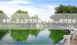 手机wps怎么改文件名（手机wps改文件名字）
