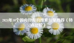 2024年10个国内好用的搜索引擎推荐（特点比较）