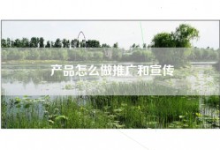 产品怎么做推广和宣传