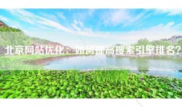 北京网站优化：如何提高搜索引擎排名？
