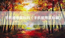 手机能用鼠标吗（手机能用鼠标嘛）