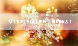 换手机的原因（更换手机的原因）