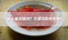 什么是关键词？关键词如何选择？