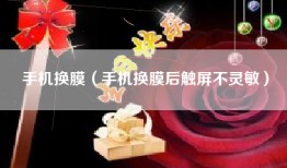 手机换膜（手机换膜后触屏不灵敏）