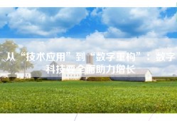 从“技术应用”到“数字重构”：数字科技要全面助力增长