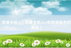 苹果手机20（苹果手机2024年即将发布的新品）