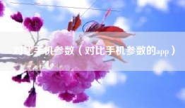 对比手机参数（对比手机参数的app）