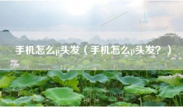 手机怎么p头发（手机怎么p头发？）