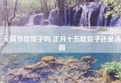 元宵节吃饺子吗 正月十五吃饺子还是汤圆
