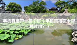 手机直播声卡哪个好（手机直播声卡哪种好用？）