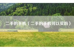 二手的手机（二手的手机可以买吗）