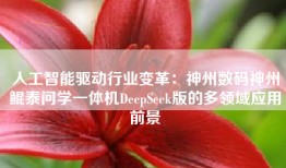 人工智能驱动行业变革：神州数码神州鲲泰问学一体机DeepSeek版的多领域应用前景