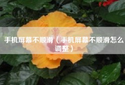 手机屏幕不顺滑（手机屏幕不顺滑怎么调整）
