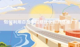 如何利用百度下拉框优化做网络推广？