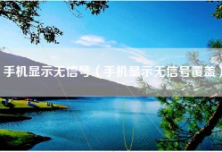 手机显示无信号（手机显示无信号覆盖）
