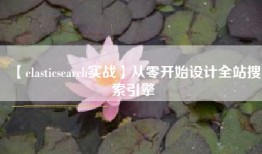 【elasticsearch实战】从零开始设计全站搜索引擎