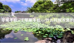 苹果手机xs（苹果手机xax什么时候发售的）
