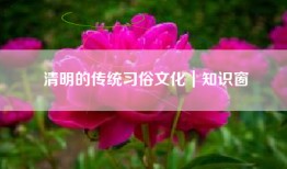 清明的传统习俗文化｜知识窗