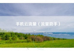 手机云流量（流量助手）