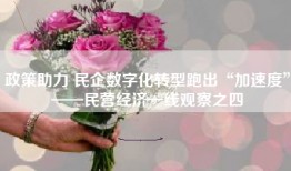 政策助力 民企数字化转型跑出“加速度”——民营经济一线观察之四