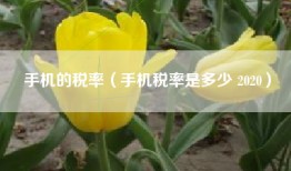 手机的税率（手机税率是多少 2020）