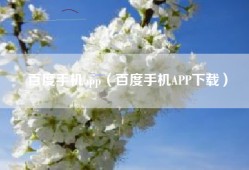 百度手机app（百度手机APP下载）