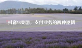 抖音VS美团，支付业务的两种逻辑