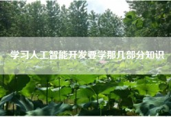 学习人工智能开发要学那几部分知识