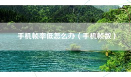 手机帧率低怎么办（手机帧数）