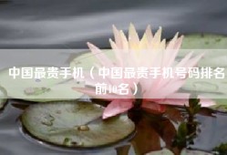 中国最贵手机（中国最贵手机号码排名前10名）