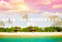 央视手机（央视手机投屏到电视上怎么操作）