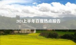 2024上半年百度热点报告