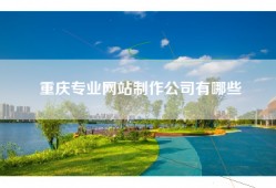 重庆专业网站制作公司有哪些