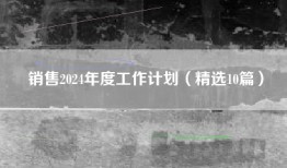 销售2024年度工作计划（精选10篇）