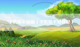 手机贴不贴膜（手机贴不贴膜好）