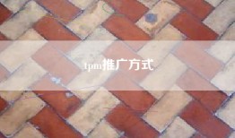 tpm推广方式