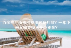 百度推广所需的费用究竟几何？一年下来又需要投入多少资金？
