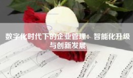 数字化时代下的企业管理：智能化升级与创新发展