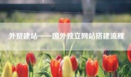 外贸建站——国外独立网站搭建流程