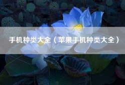 手机种类大全（苹果手机种类大全）