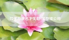 饺子导演名下关联3家存续公司