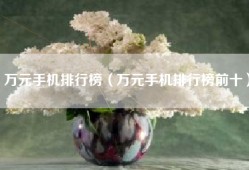 万元手机排行榜（万元手机排行榜前十）